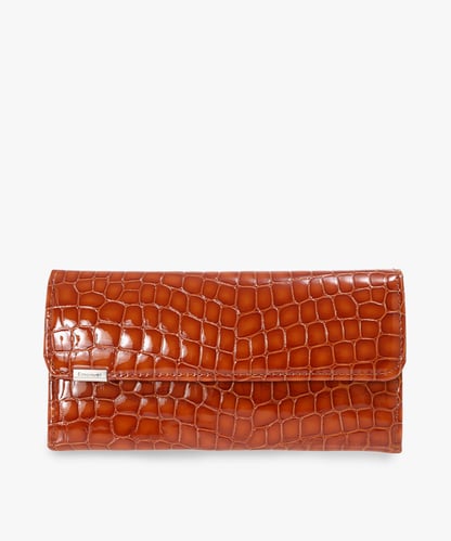 ארנק לק מעור דגם ציפורה