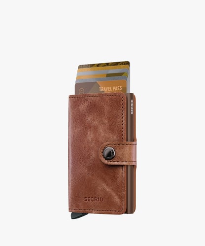  ארנק עור+ אלומיניום  Mini Wallet SECRID