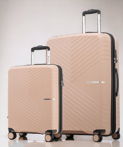  סט זוג מזוודות קשיחות דגם מצדה של עמנואל 20 אינץ' + 28 אינץ' 