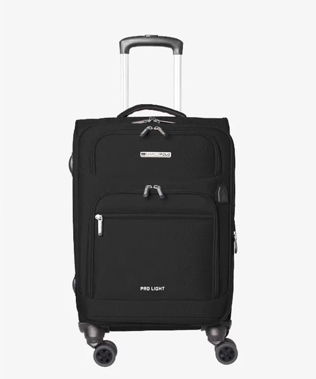 24" מזוודת Marco Polo Prolight-שחור