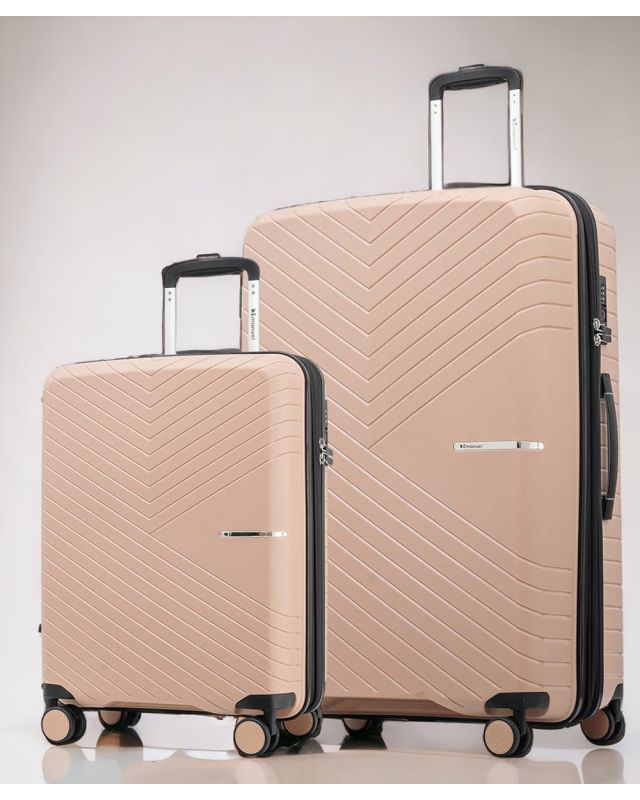  סט זוג מזוודות קשיחות דגם מצדה של עמנואל 20 אינץ' + 28 אינץ' 